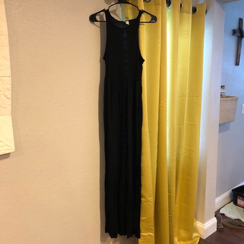 Black maxi dress